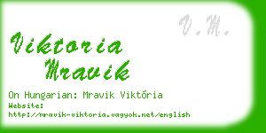 viktoria mravik business card